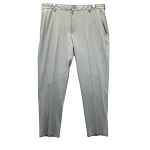 Izod Golf Pants Mens 38X30 Gray Slim Fit Chino Performance Athletic Dri Fit